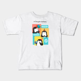 A Penguin Birthday Kids T-Shirt